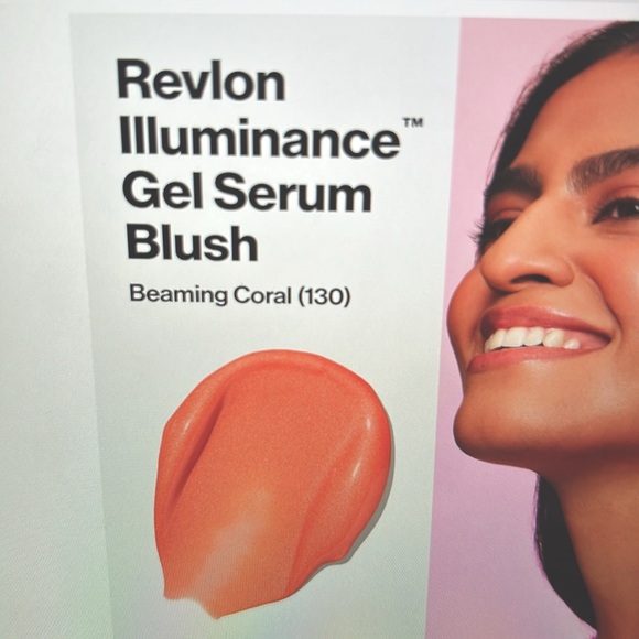 NWT Revlon Illuminance Gel Serum Blush in 130 Beaming Coral - Picture 8 of 8